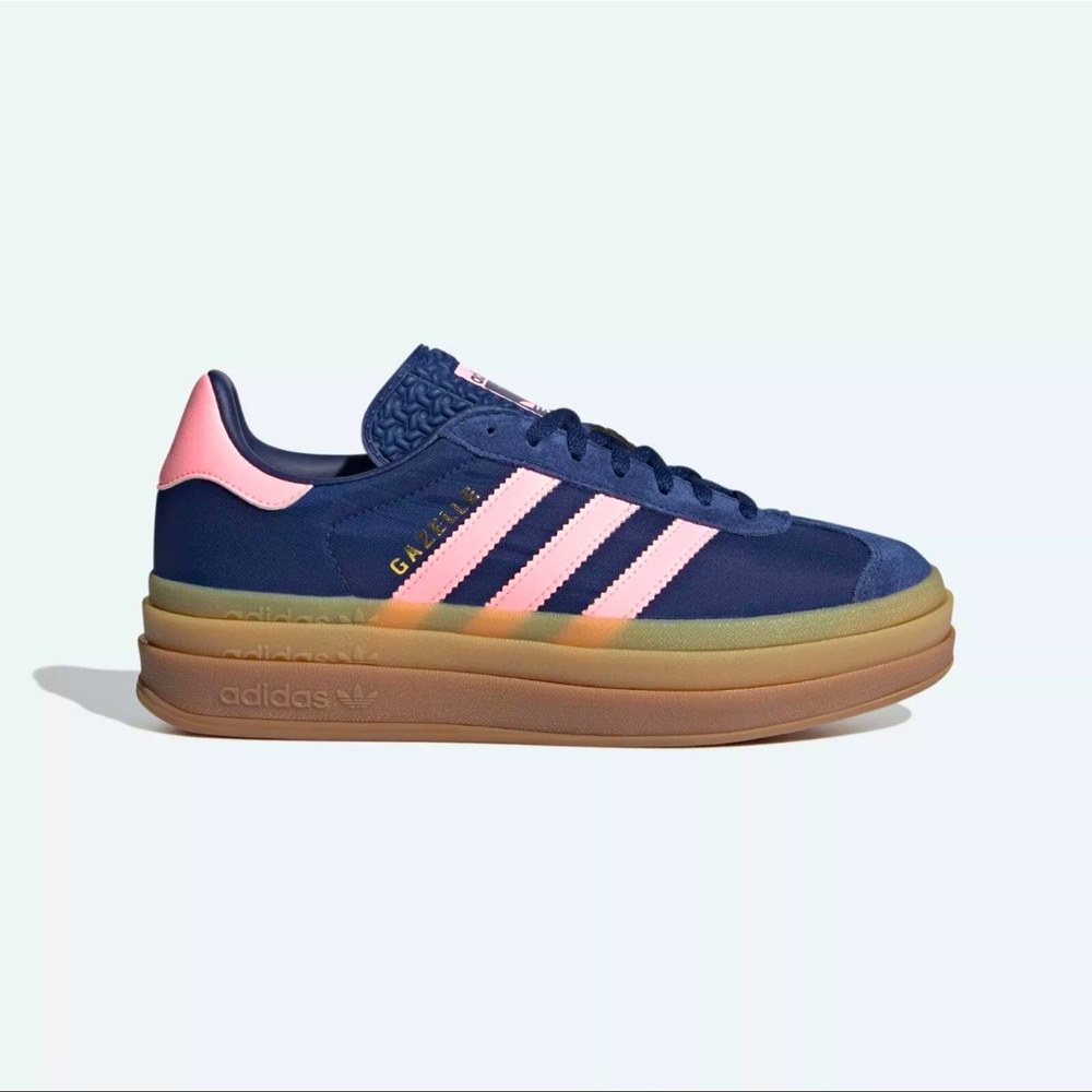💙💗 Adidas Gazelle Bold Blue Pink Spark 💗💙 - Picture 1 of 5